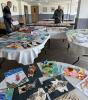 Some of the 1,000 paintings received for 2025 Exhibition
